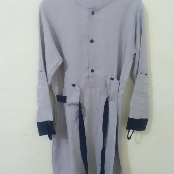 gamis preloved warna abu abu