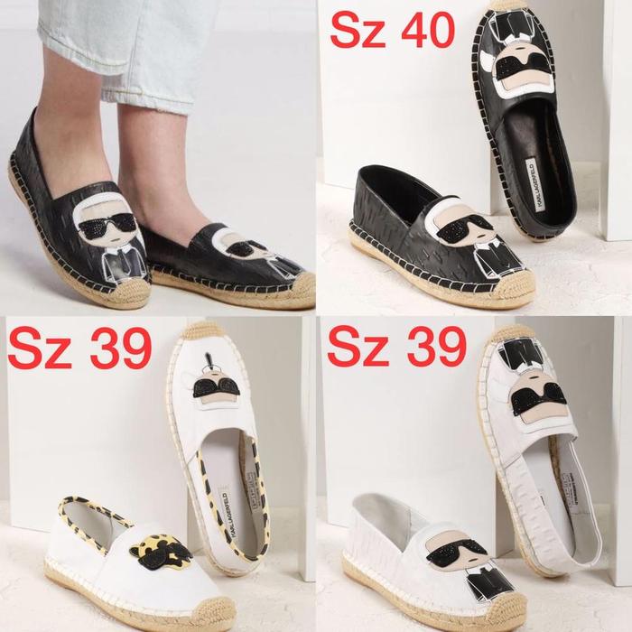 KARL LAGERFELD KAMINI IKON EMBOSS ESPADRILLES ORIGINAL READY STOCK