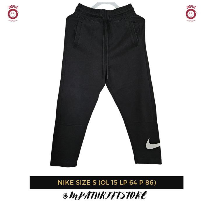 Celana Jogger Nike Size S Black Second Branded
