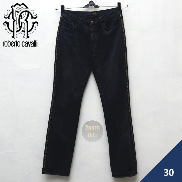 Celana Just Cavalli Jeans Tapped Black  Size 30