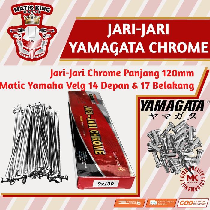 Jari jari Ruji Ring velg 14 17 panjang 120 Yamaha Mio Sporty smile Nmax M3 Aerox Lexi Fino Soul GT X