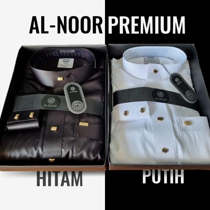 Jubah Gamis Pria Model Saudi Alnoor/Al noor Premium Manset dan Non-Manset Kancing Premium Matt Polys