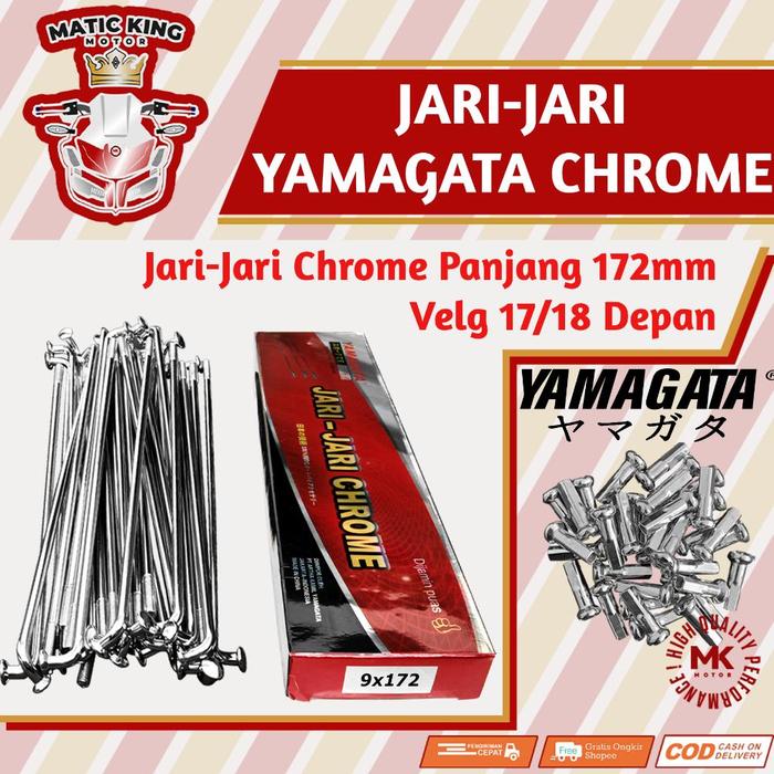 Jari jari Ruji Velg 17 18 ukuran 172 Honda Yamaha Vario Beat Scoopy PCX Supra X Mega Pro Mio Jupiter