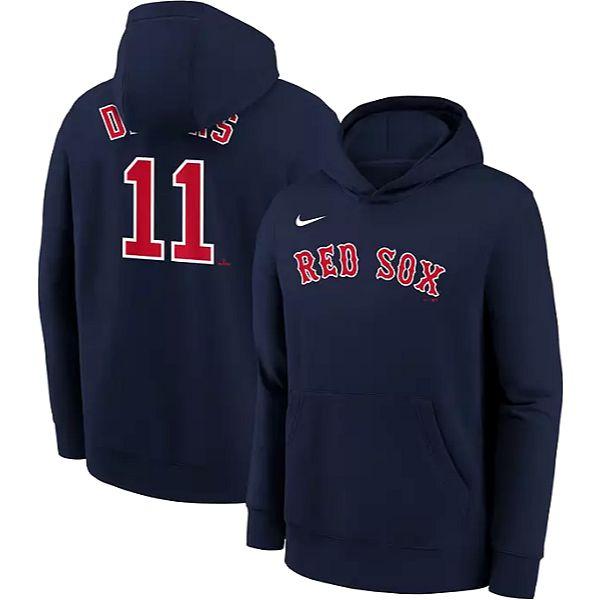 RAFAEL DEVERS - BOSTON RED SOX NIKE MLB COTTON PULLOVER FLEECE HOODIE