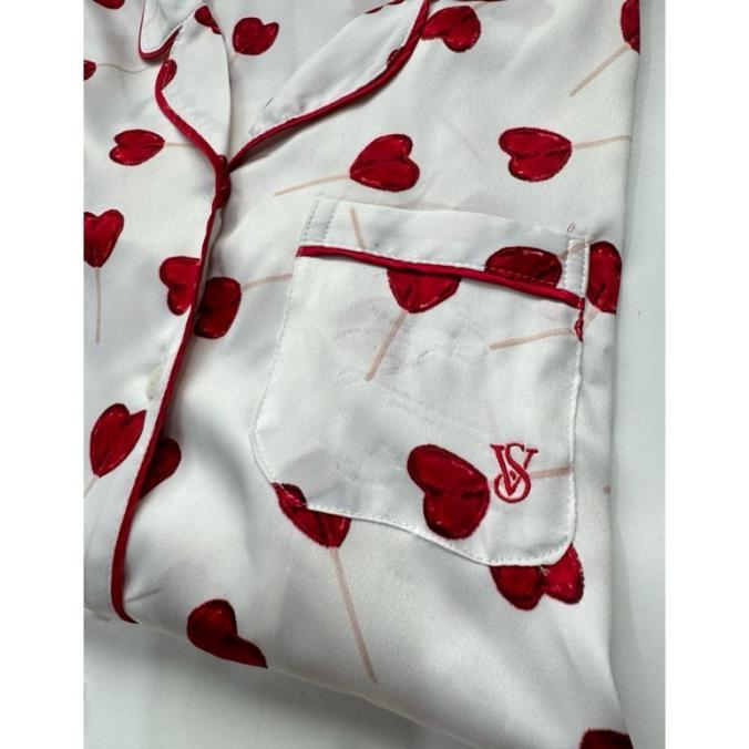 Set Piyama Victoria Secret Satin Tebal Pajamas List FT