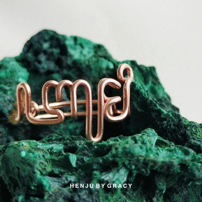 Henju By Gracy | Cincin Aksara Jawa | Aksara Jawa Ring | 2 Aksara