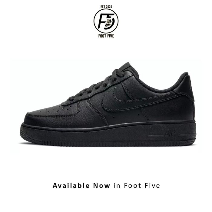 Sepatu Sneakers Wanita Nike Air F0rce 1 07 Black Original BNIB