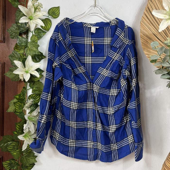 Kemeja Outer Kotak Birel HnM