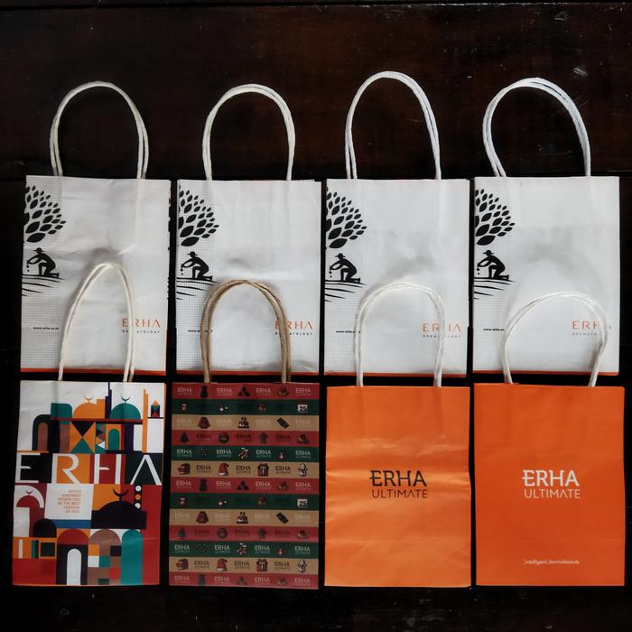 Kantong Tas Belanja Shopping Paper Bag Original ERHA Clinic