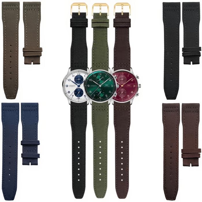 Tali Jam Tangan 20 MM Replacement Kanvas Nylon Strap IWC Pilot 7026.20