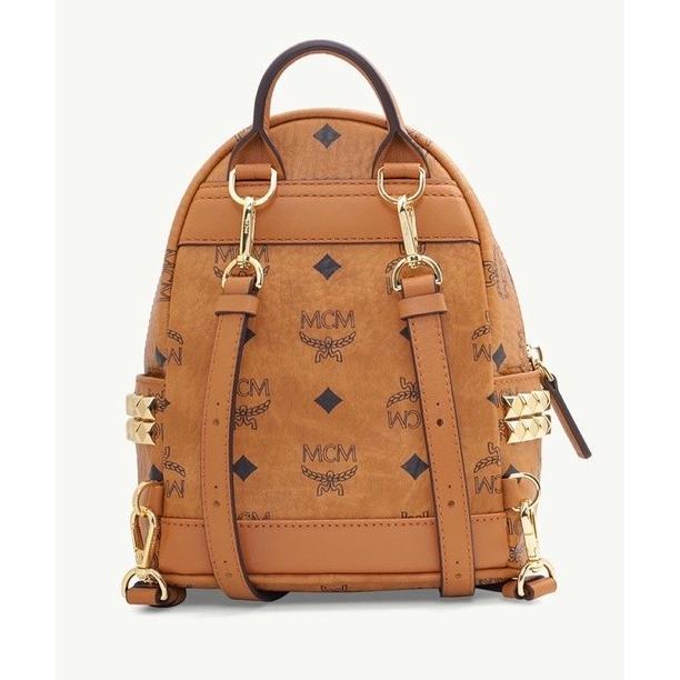 MCM X-mini Bebeboo Backpack in Cognac