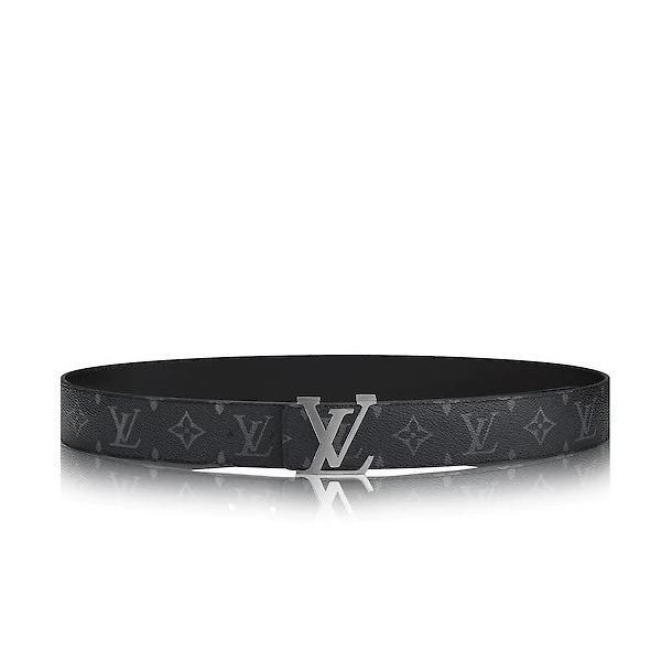 LV Monogram Eclipse Reversible Belt Black 100% Authentic