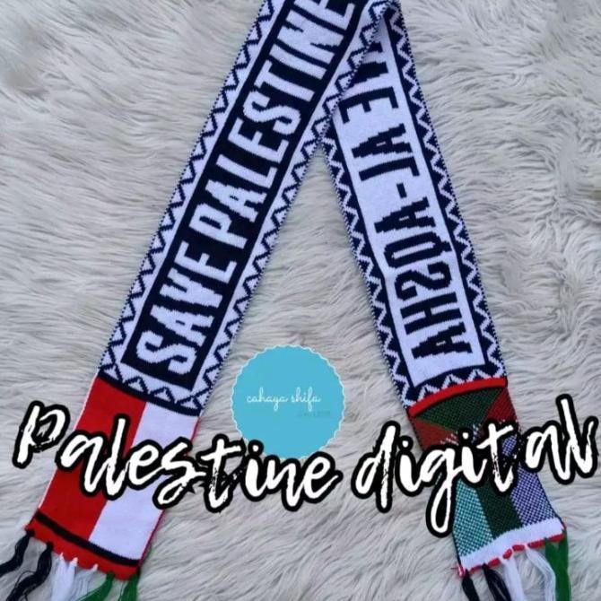 Syal Rajut Palestina / Syal Rajut komputer / Syal Palestine - COD