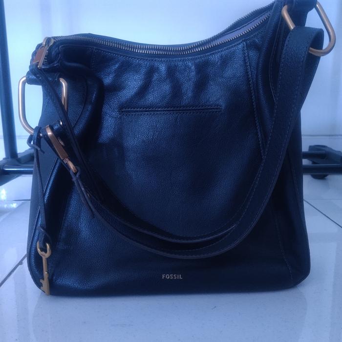 Fossil Talia Hobo Crossbody Leather Bag