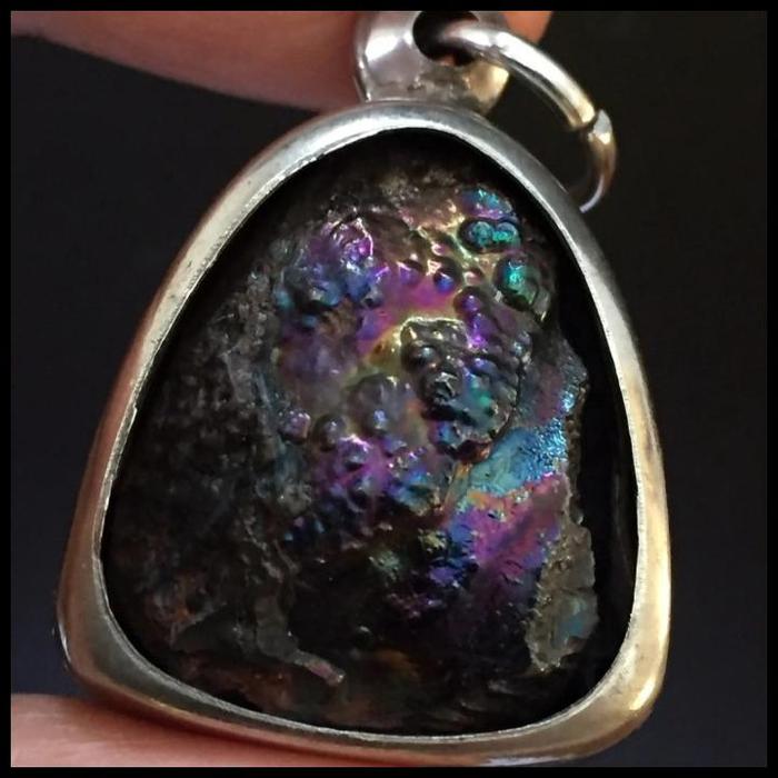 Promo Leklai Pendant Umklum Iridescent Rainbow Hematite Stone Natural Terlaris|Best Seller