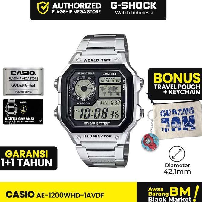 Casio General AE-1200WHD-1AVDF AE-1200WHD AE-1200 AE1200WHD AE 1200WHD Watches