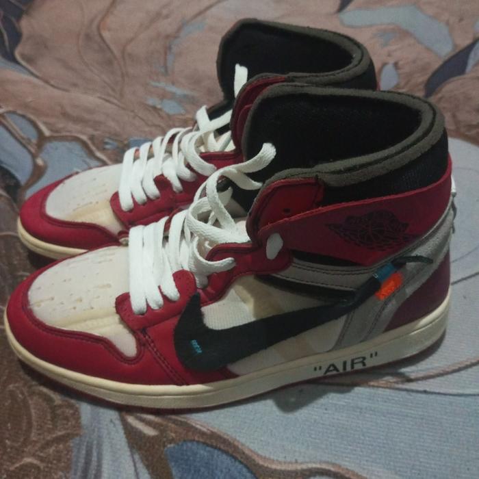 Sepatu Branded AJ Off White Fragment Size 42 (Second)