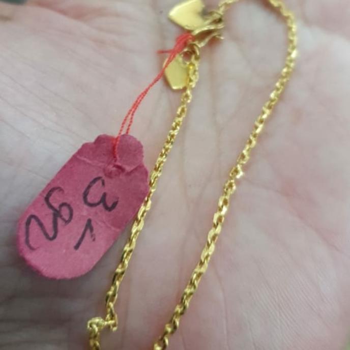 Gelang polos emas asli 99% 99 24k 24 karat 24karat 3 gram 3 gr 3gr 3g