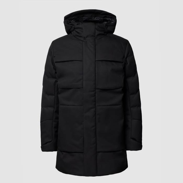 JAKET PARKA DACKDOWN ' HUGO BOSS ZEFIRO BLACK HOODIE ORGIN