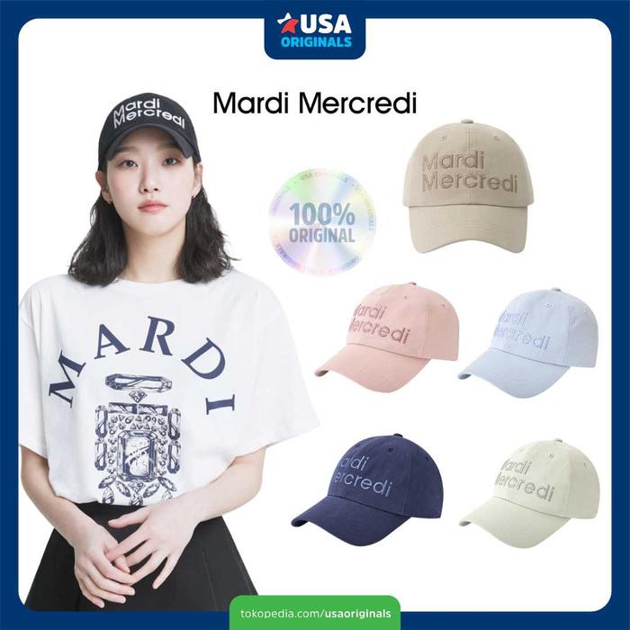 Mardi Mercredi Cap Topi Unisex Hat ORI KOREA