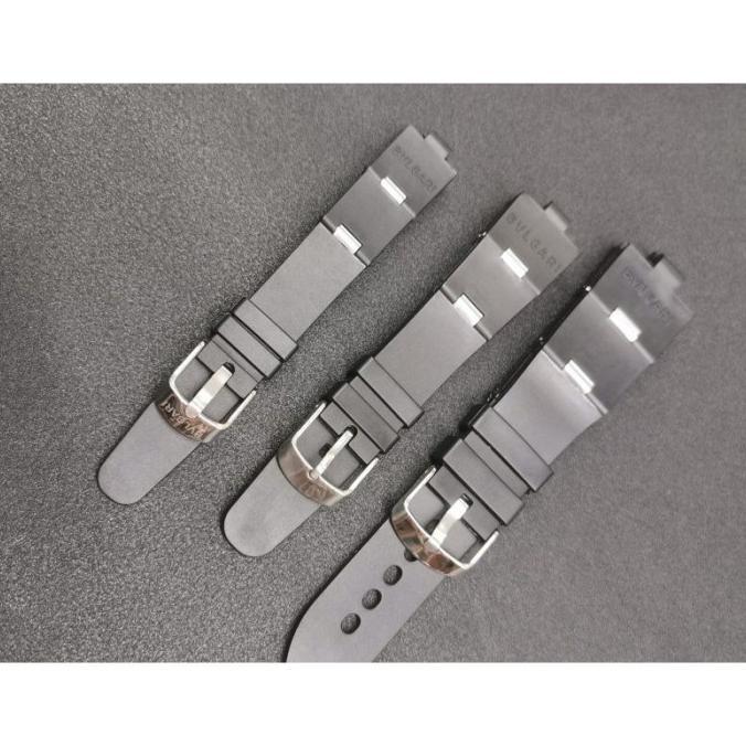 BARU Tali Jam Bvlgari Diagono Al38a Rubber Strap Bvlgari Diagono Hitam