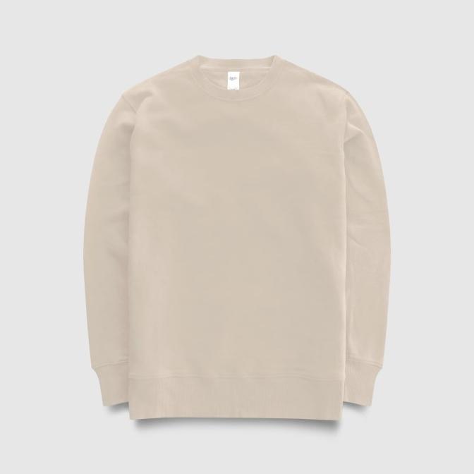 Human Greatness Crewneck Beige
