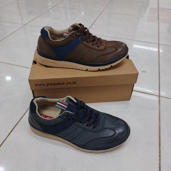 Sneakers kulit pria Jim joker dale1