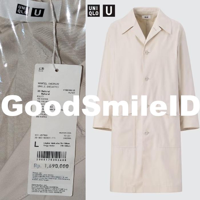 SALE Men Mantel Oversize Single Breasted Coat Uniqlo U Pria JASTIP