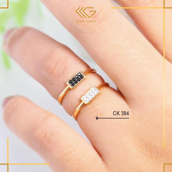 CINCIN EMAS 6K (300) DAN 8K (375) PLAT BATU WARNA CK 394