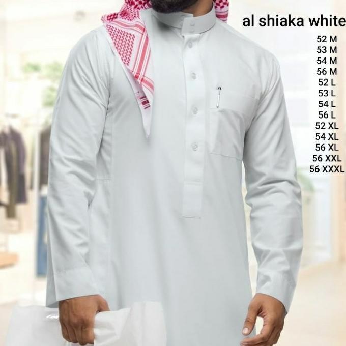 Al Shiaka wol dan katun #gamis premium #grosir jubah