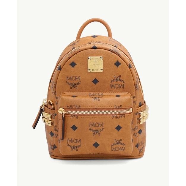 MCM X-mini Bebeboo Backpack in Cognac