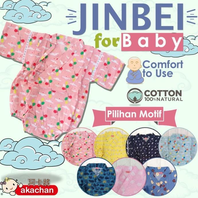 Baby Jinbei 6-18 M JINBEI BOY GIRL jinbeI jinbey kimono musim panas