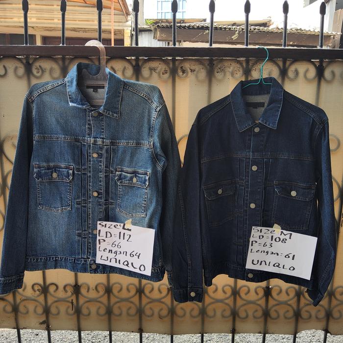 Uniqlo type 2 denim jacket size M dan L