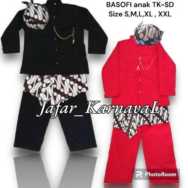 BAJU BASOFI ANAK /BAJU ADAT JAWA BASOFI ANAK