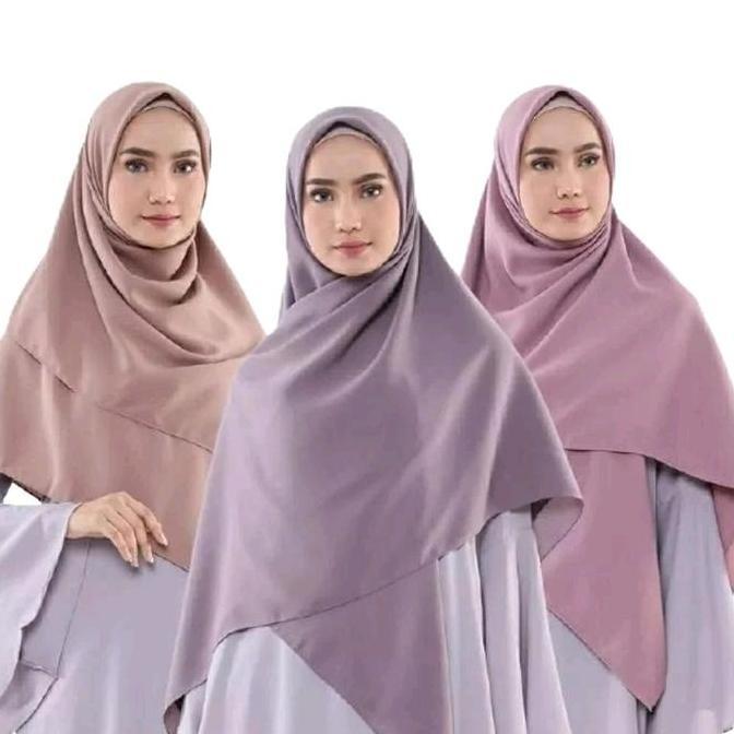 SEGI EMPAT SYAR'I JUMBO CATTON VOAL 140X140//HIJABKEKINIAN//TERLARIS//TERMURAH Nyaman Square hijab m