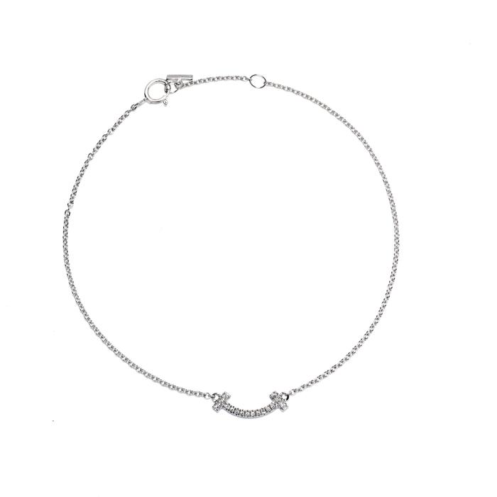 Smile Pave Chain Bracelet