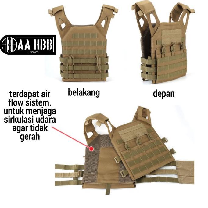 rompi JPC vest tactical airsoft impor rompi anti peluru plate carrier