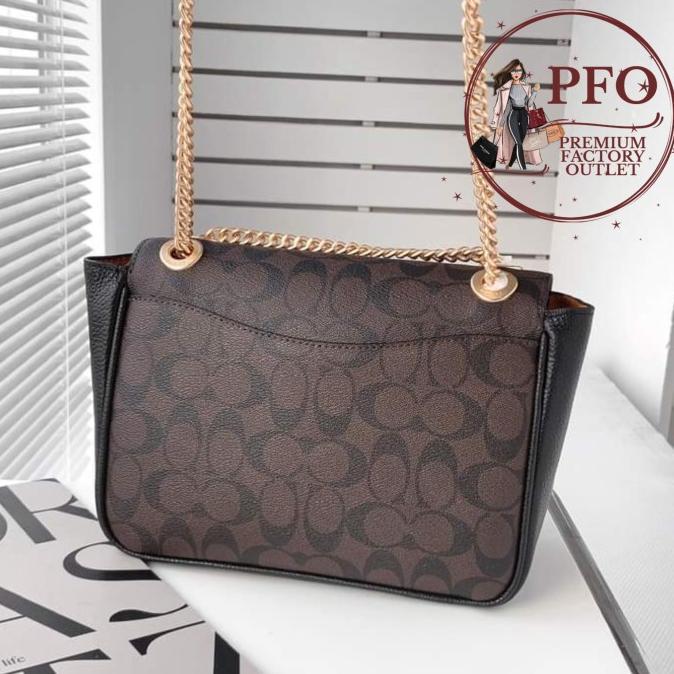 TAS CH Klare Crossbody Bag in 25 CC878 Mahogany Terlaris