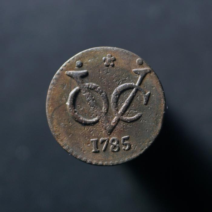 Uang Kuno Koin 1 Duit VOC West Friesland Tahun 1785 Nederlandsch Indie