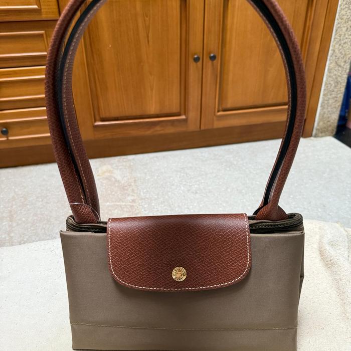 tas longchamp pliage long handle tote bag