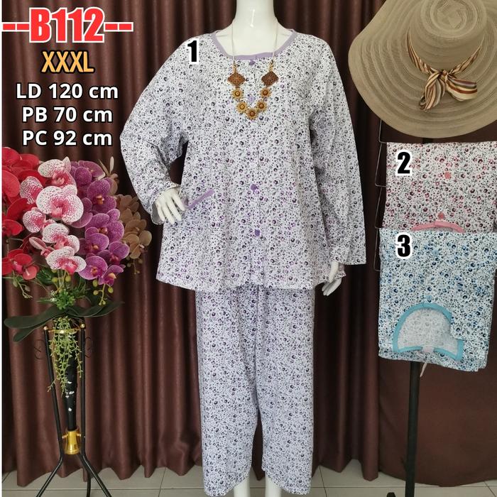 Grosir Babydoll BKH XXXL setelan kaos baju harian PP Busui B112