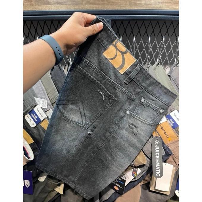 JUICE EMATIC celana jeans pria celana pendek ripped distro celana pendek soft jeans Stretch