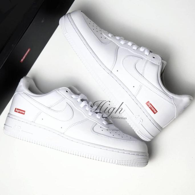 Nike Air Force 1 Low Supreme White CU9225-100 Sepatu Pria