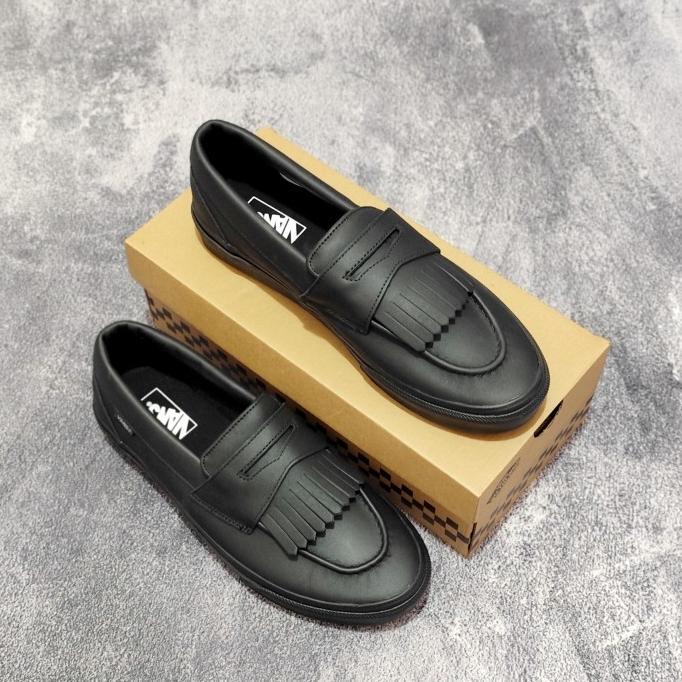 Vans Loafer SlipOn Leather FullBlack