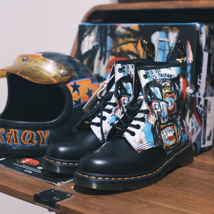 Sepatu Dr. Martens 1460 x Jean Michel Basquiat Untitled