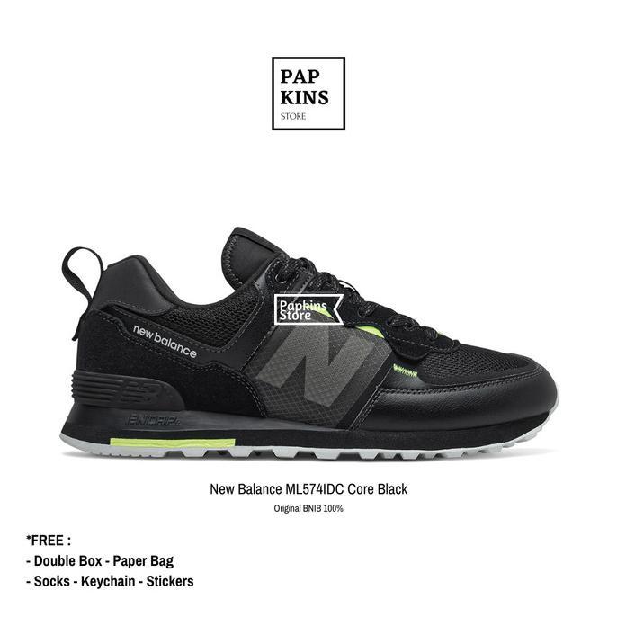sepatu new balance ML574IDC core black original BNIB / sneakers pria