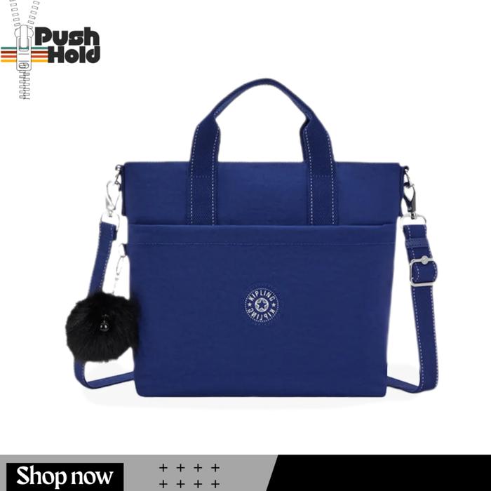Kipling ZAMORA KIPKPKI77791GS1 Tote Bag Wanita Original - Brave Blue