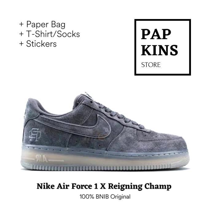 Nike Air Force 1 X Reigning Champ Grey Original BNIB