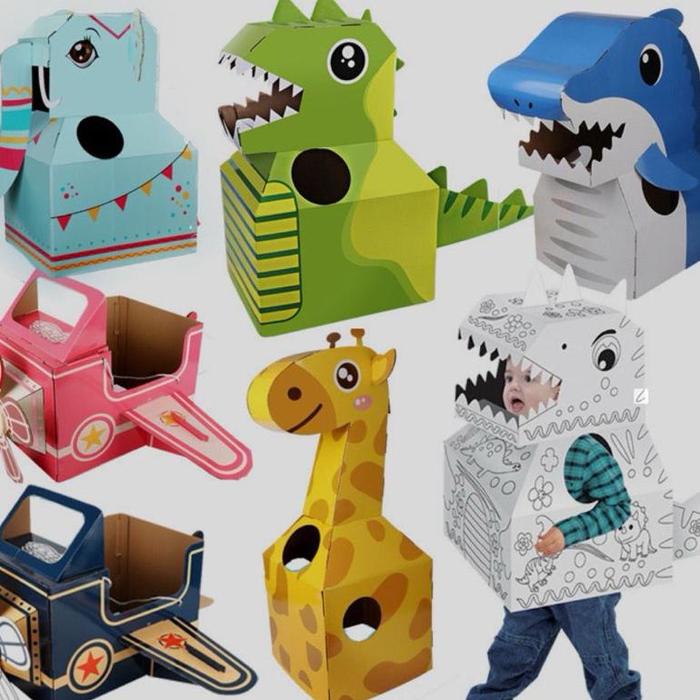 Kostum dinosaurus DIY painting /kostum astronot roket/ kostum motif hewan jerapah gajah bee /kostum 