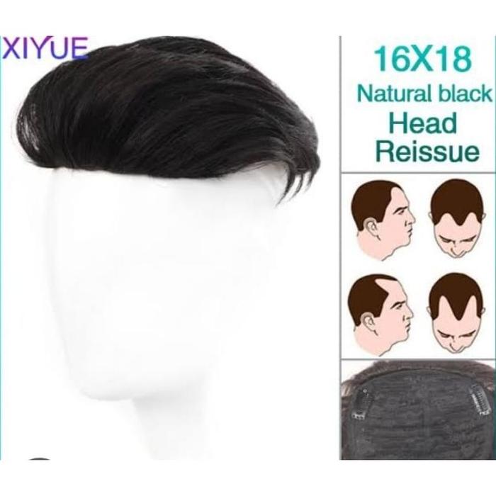 TOUPEE PRIA TOUPEE WIG PENUTUP BOTAK MENTOUPEE PENAMBAH RAMBUT